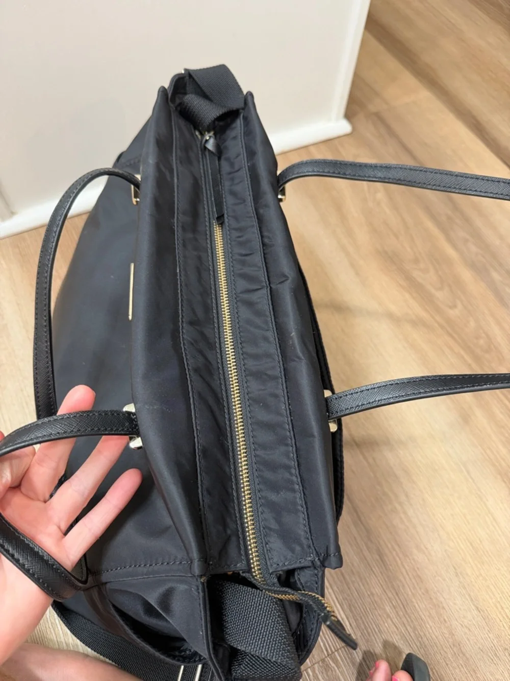 Kate Spade Black Diaper Bag Nylon Baby Large - Picture 4 of 11